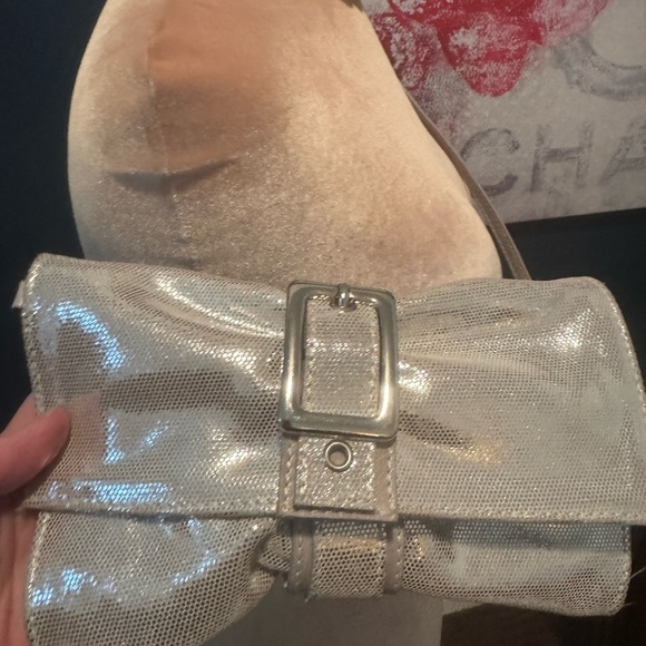 Sergio Renato Silver Bow Buckle Crossbody Evening bag - Picture 7 of 7